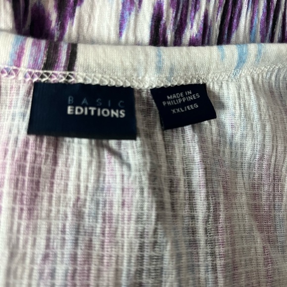 Basic Editions Multicolor Patterned Blouse - Picture 5 of 5